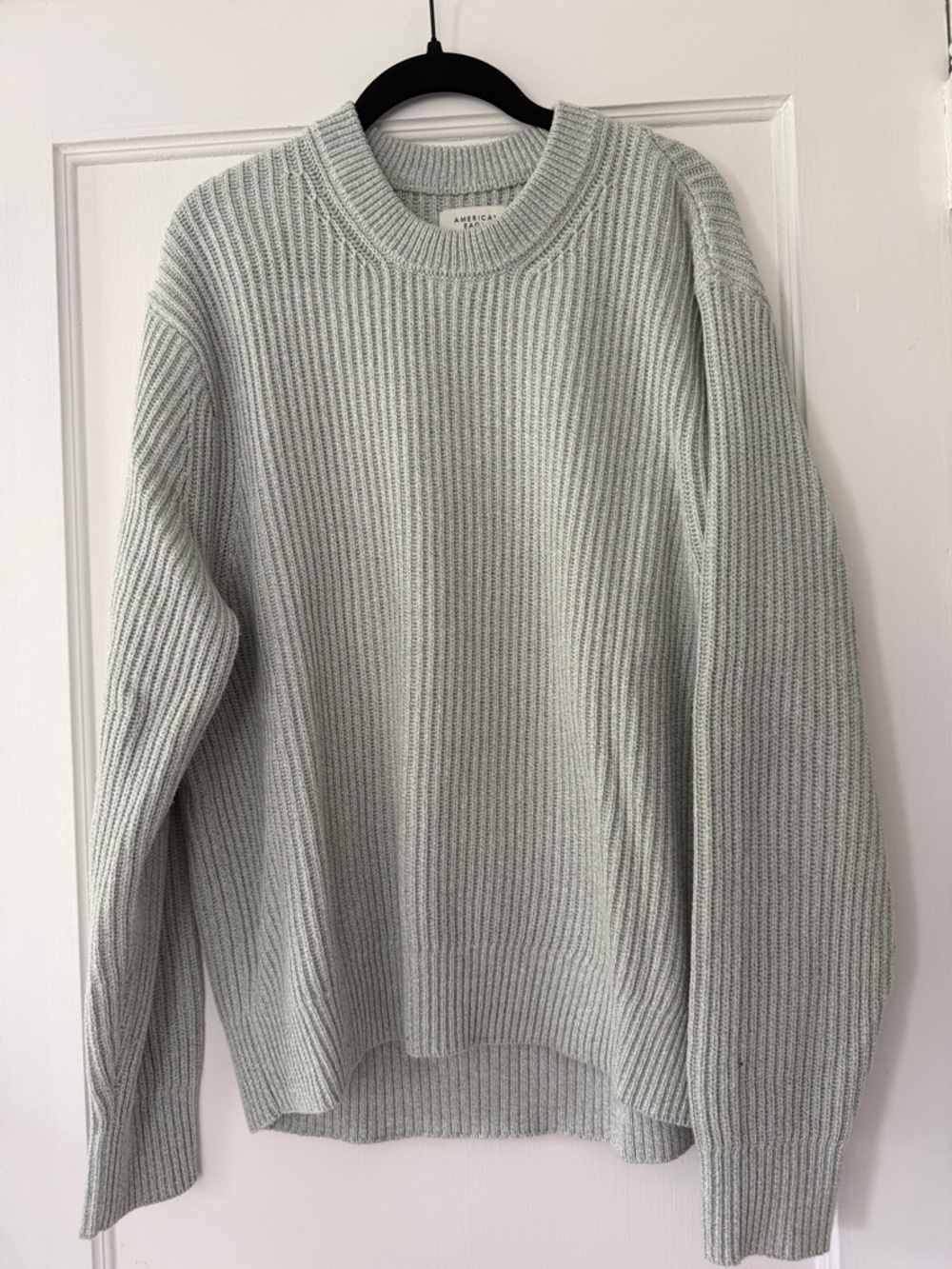 American Eagle Outfitters Sage Ribbed Crewneck Sweater